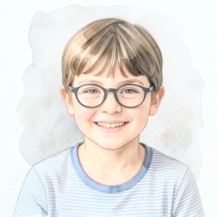 Das Porträt im Stil Aquarell